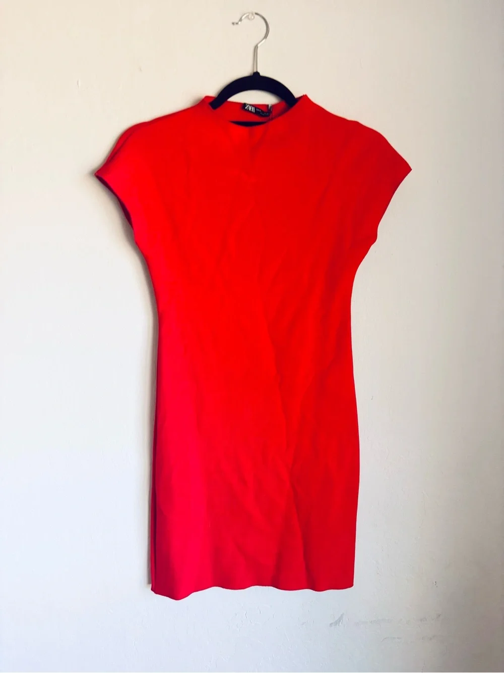 mini red dress zara Zara Red Satin Mini Dress by ZARA